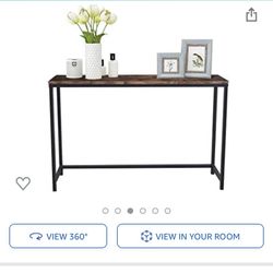 New Rustic Console Table