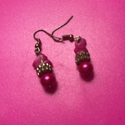 Pink Earrings 