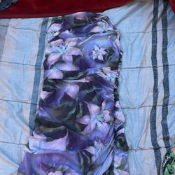 purple flower dress 