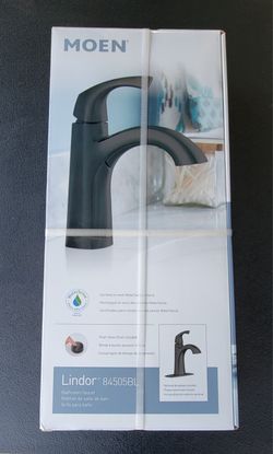Moen Lindor 84505BL Matte Black Bath Faucet New Box
