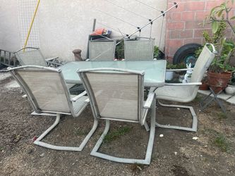 Free patio table with chairs