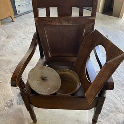 Antique Toilet Chair