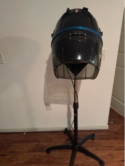 Standing hooded hair dryer