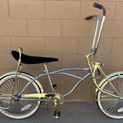 20" Lowrider Chrome/Gold Complete Bike