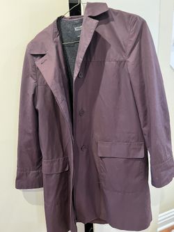 Womens Purple Trench Coat