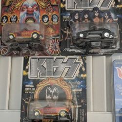 🔥🔥KISS Racing Champions Die-Cast Cars - Limited Edition Collectibles (3 Cars)