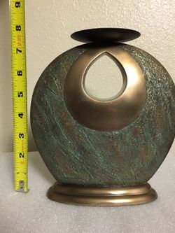 Genesis 2013 Celtic Candle Holder. Cold Cast Bronze Material.