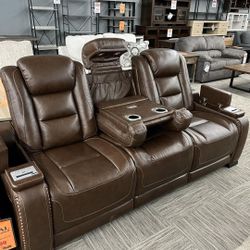 Brand New🚦$10 Down Payment Finance ▪️▪️Backtrack Brown Reclining Sofa 