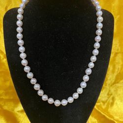 Stunning big freshwater real pearl necklace, handcrafted with care for a bold and elegant statement. Perfect for special occasions, weddings, or as a 
