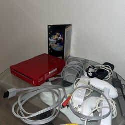 Red Nintendo Wii Console Bundle 