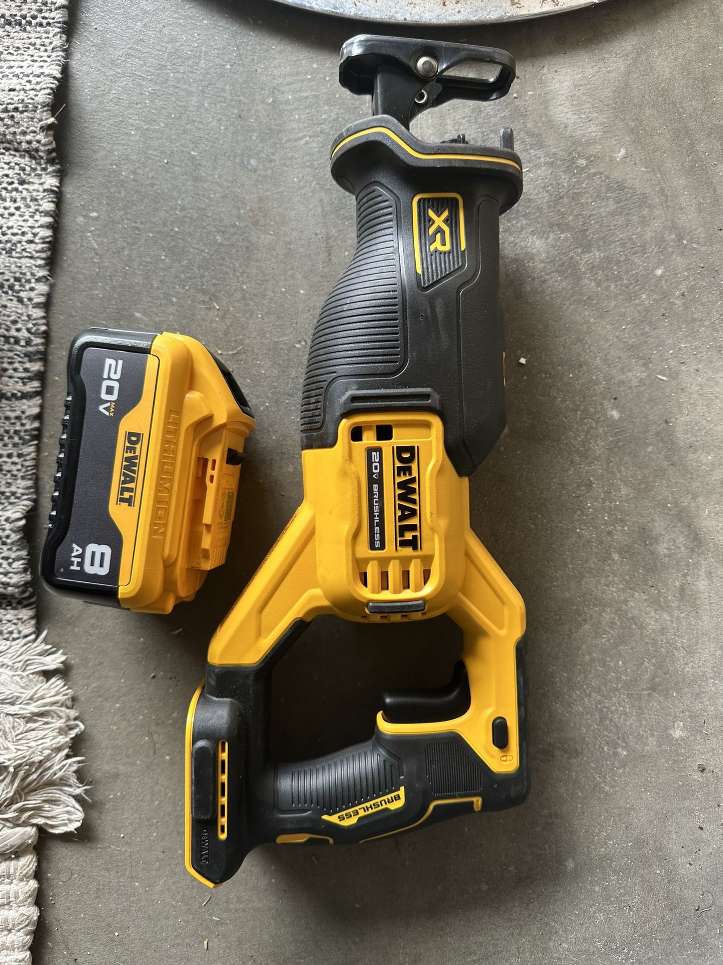 New Dewalt Saw With New 8AH Battery