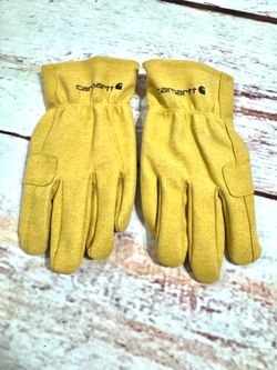 New Carhartt Men's Fencer Work Riding Glove GW0553 Brown Size L  Gloves are new tag is separate from gloves.