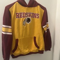 Unique Rare Vintage NFL Washington Redskins Hoodie Sweatshirt Boys Youth S/M 10-12 Red Commanders Vintage 