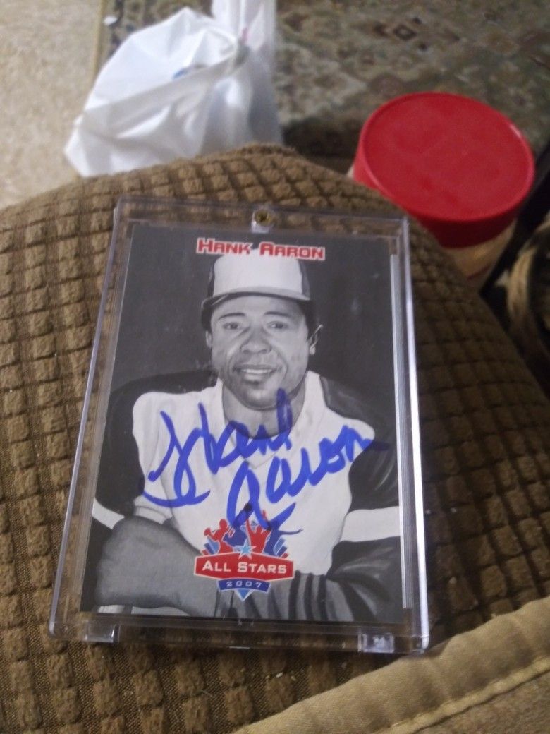 Hank Aaron Autograph All Stars 2007