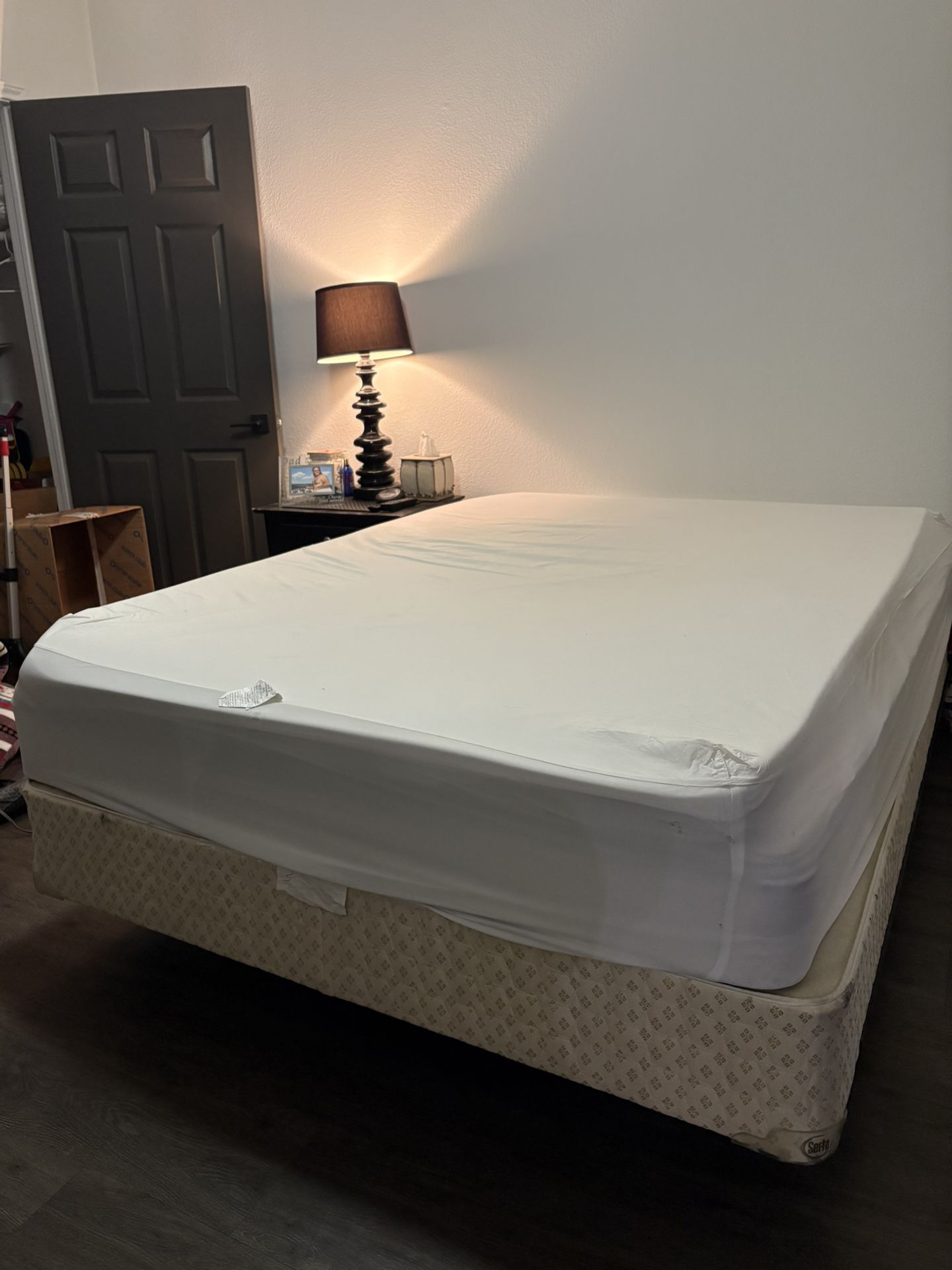 Mattress And Box Spring And Bed Frame