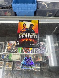 Justice league Heroes PS2 $30 Gamehogs 11am-7pm