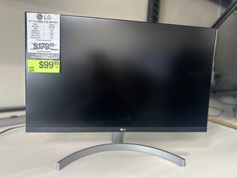 🖥️💻🔥💸HUGE MONITOR SHIPMENT IN! 27" LG FHD IPS 3-Side Borderless Monitor with Dual HDMI 27MN60T-W