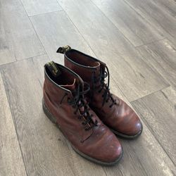 Dr Martens 1460 SLIP RESISTANT Leather Lace Up Boots