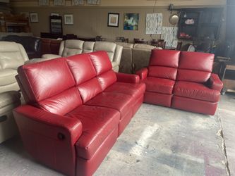 Leather sofa set reclining manual 🐊