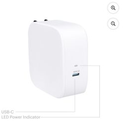 onn GAN 100W Laptop Charger Compatible for Apple, Dell, HP, Asus, Acer, Lenovo, Samsung White