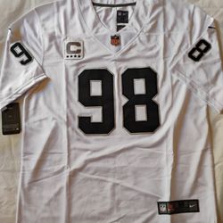 Max Crosby Las Vegas Raiders Jerseys W/Captain Patch