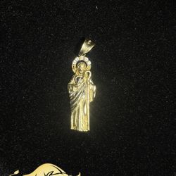 10k Gold Jesus Pendant 