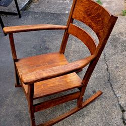 Antique Oak Rocking Chair