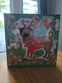"Christmas Party" Super Cute Christmas Dogs Multi-Shaped
