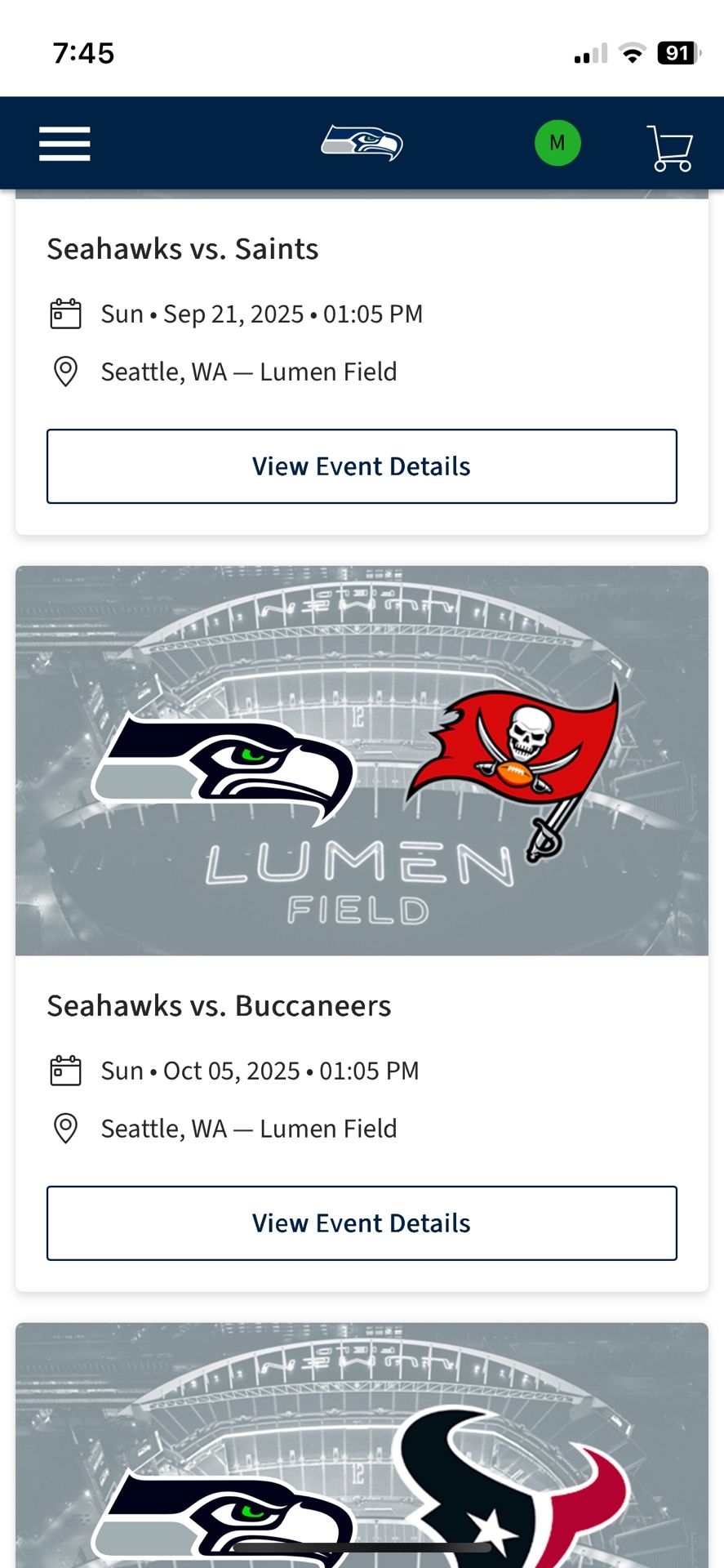 Seahawks vs Buccaneers