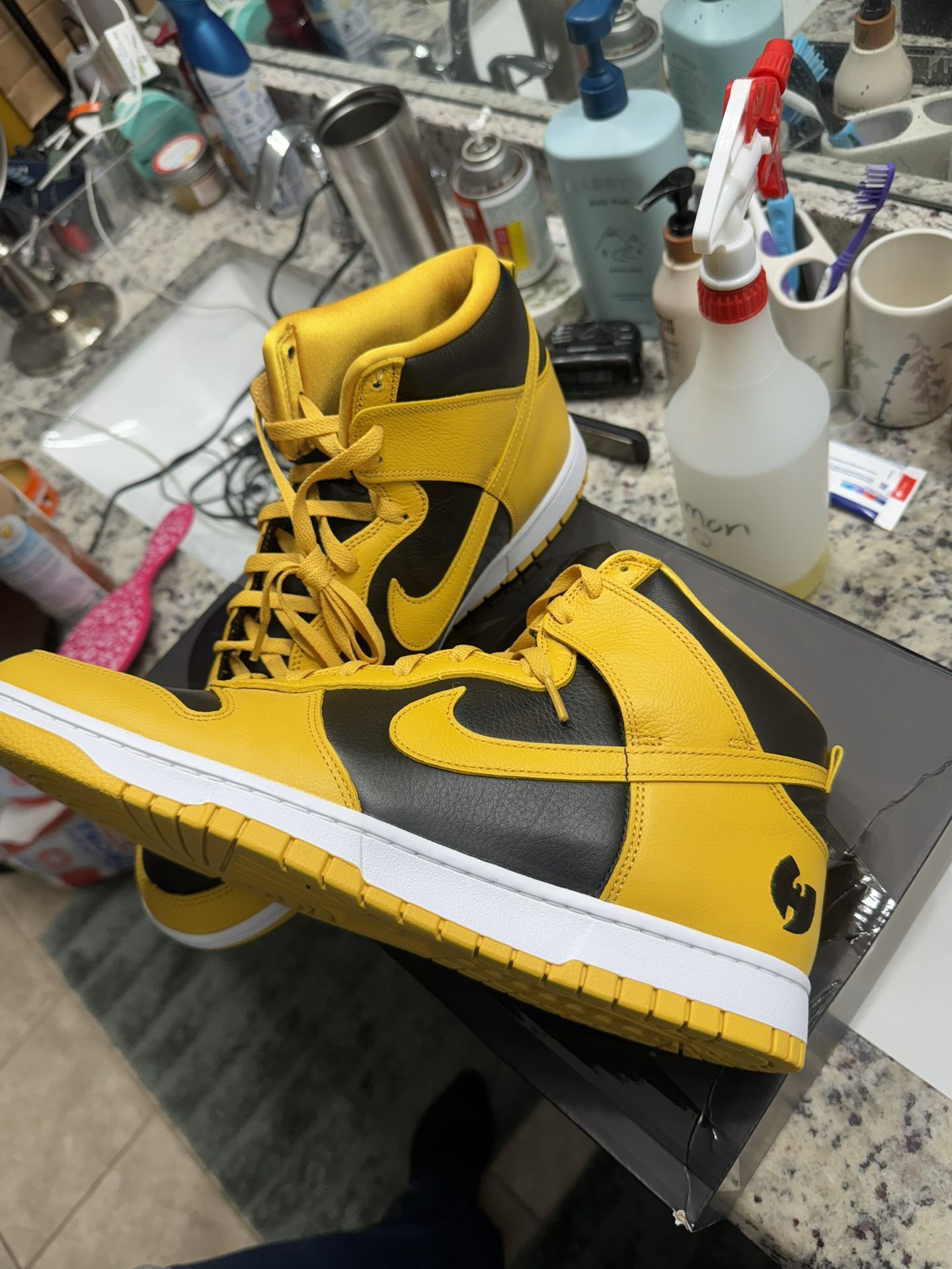 Nike Wutang Dunks Size 15 Customized 2XLG T Shirt And 3XLG Hoodie Included