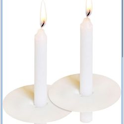 150 Church Candles with Drip Protectors for Devotional Candlelight Vigil Service, Box of 150 Candles, 