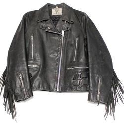 (Ladies) Drag Specialties Leather Biker Jacket