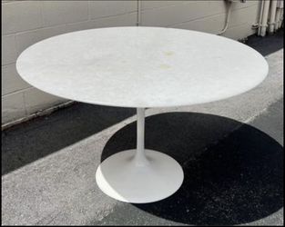Marble Top Tulip Table Mid Century 