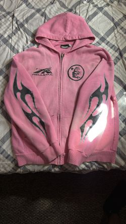 Pink Hellstar Zip Up Hoodie