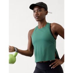 NWT Athleta Grid Knit Tank in Trillium color