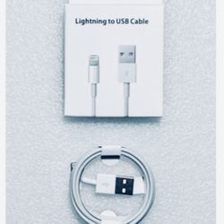 Lot Of 5 New 3ft. White Universal Charge Cables For Apple iPhones/Tablets