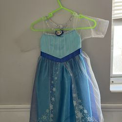 Kids Elsa Costume Size 4-6x
