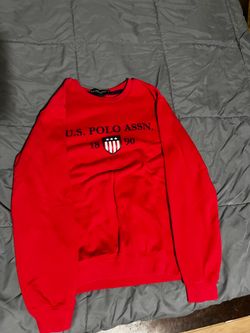 Polo crewneck sweatshirt red