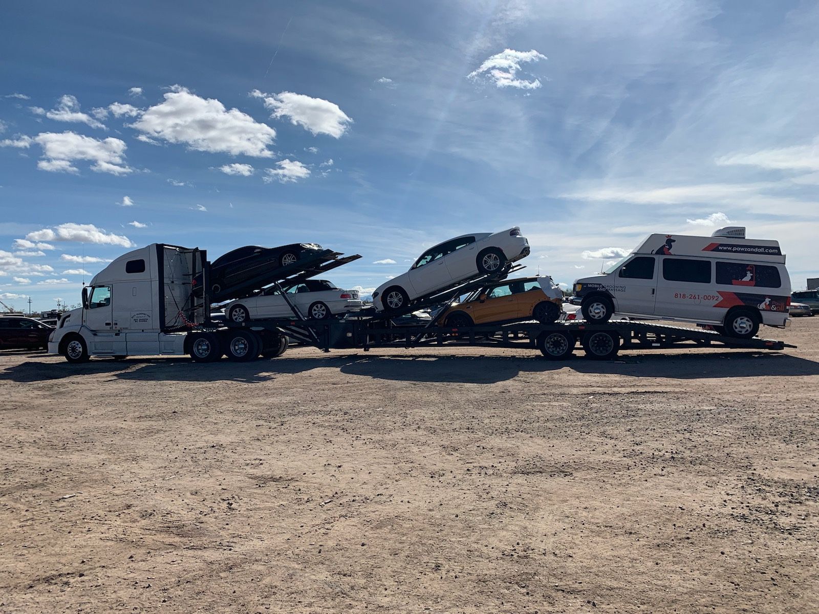 2011 sun country 5 car carrier car hauler trailer