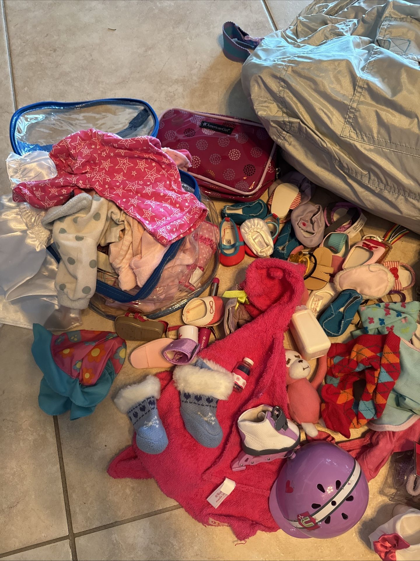 American Girl / Bitty Baby Lot - Including Sleeping Bags