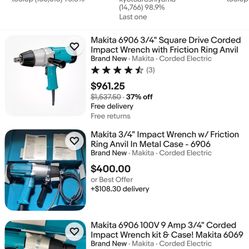 Makita 3/4 Drive Impact Wrench 