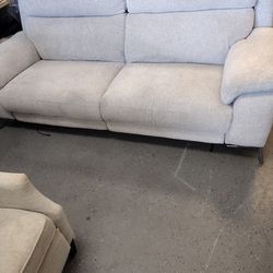 Light Grey Recliner Sofa