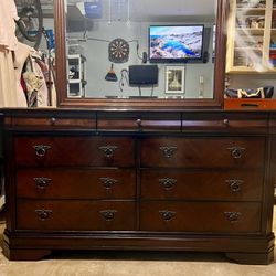 Big Dresser, Morrow and Headboard 