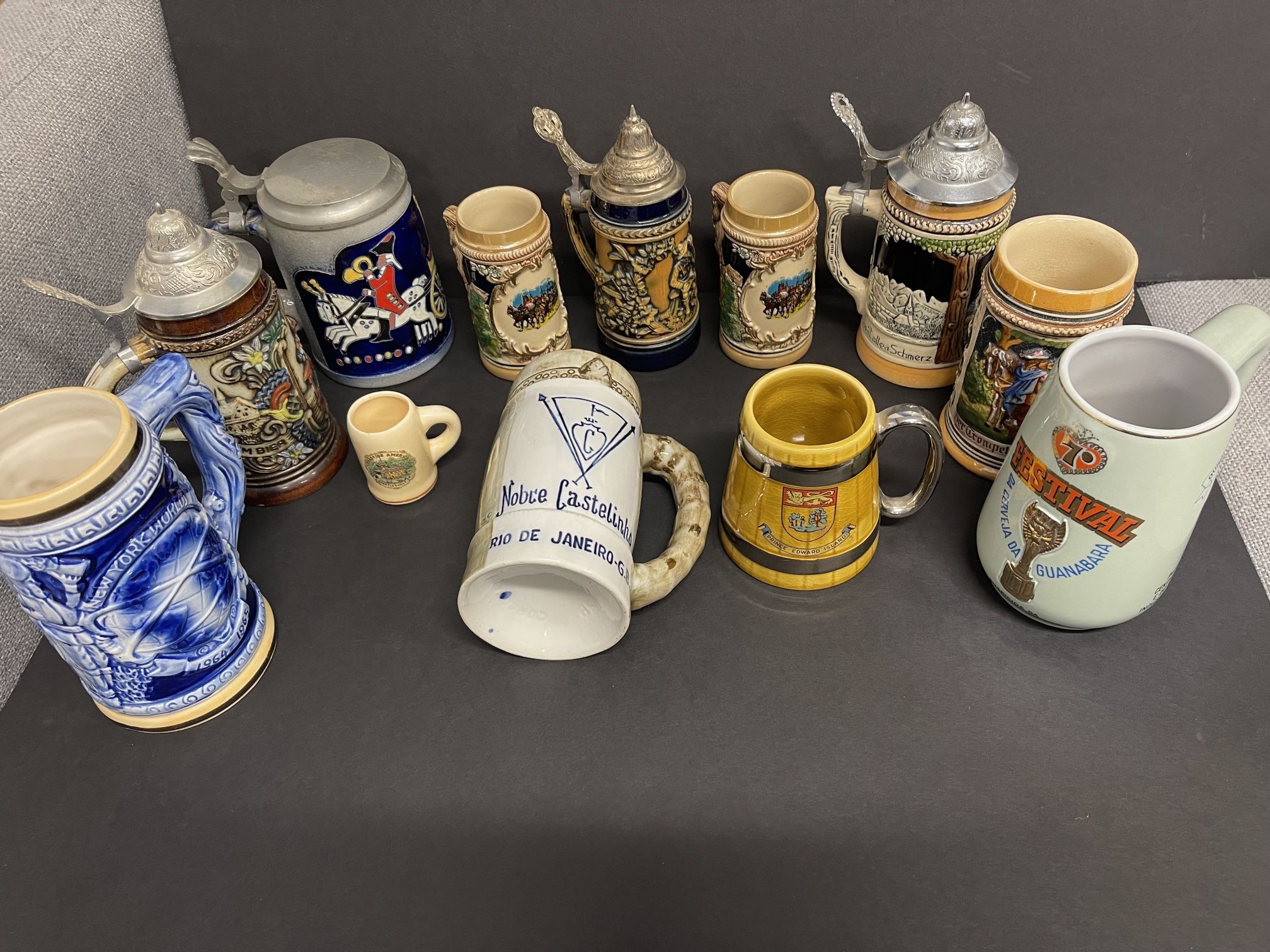 Beer Stein Collection (12 Steins) - Germany - England - More