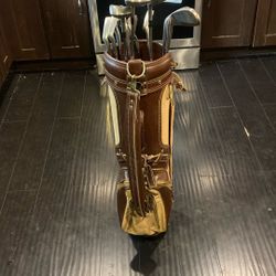 Golf Men’s RH Mitsushiba Drivers K Tour Irons Hot Z Carry Bag