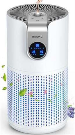 Air Purifiers for Home Large Room Up to 1500ft with Aromatherapy, MOOKA HEP