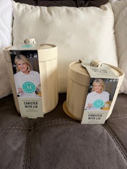 Martha Stewart Canister with lid SET OF 2