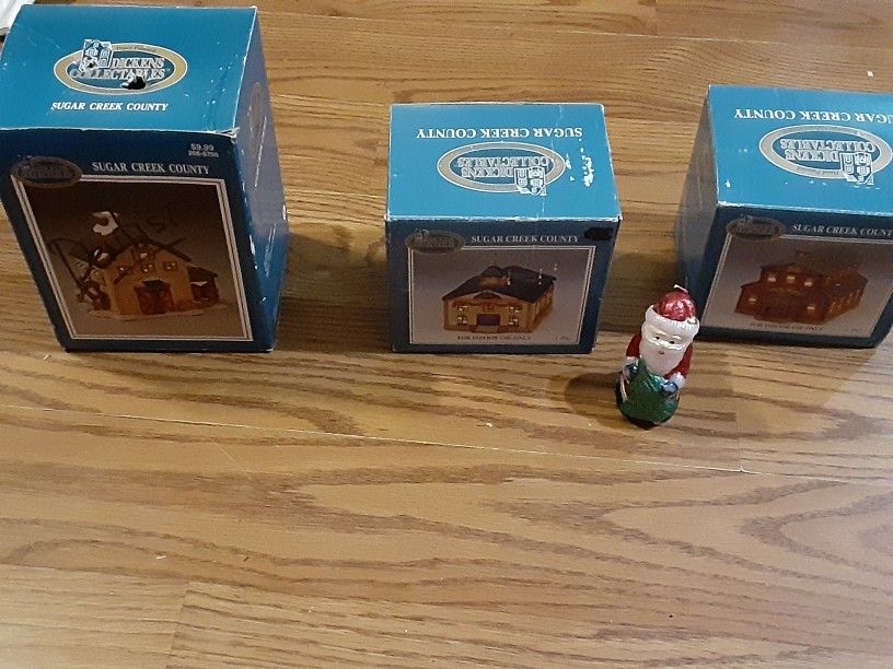 Lot Of 3 Dickens Collectibles Houses