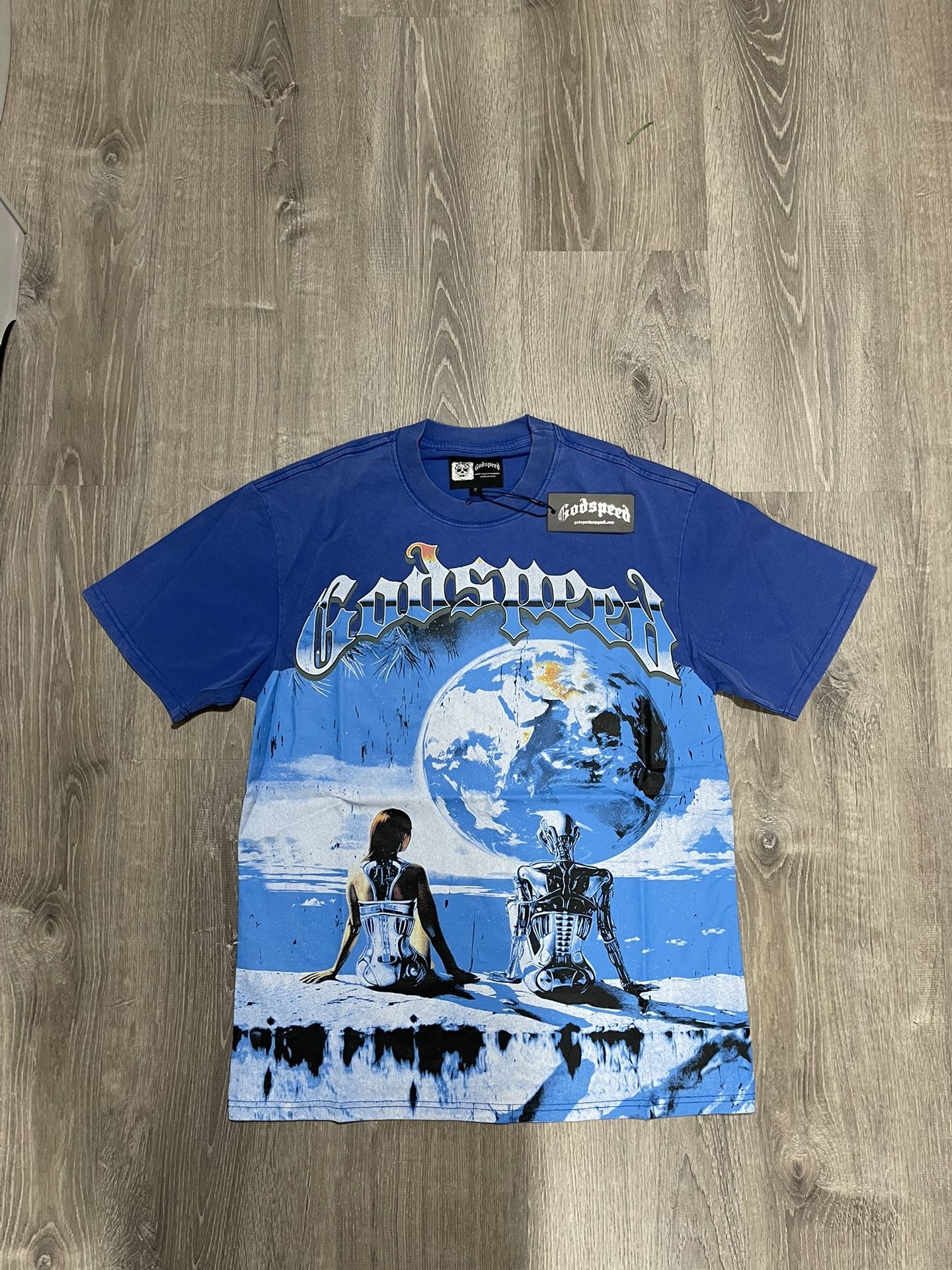 Godspeed Artificial Love T-shirt (blue Wash)