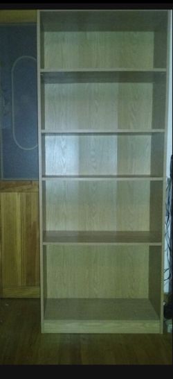 Bookcase size length 72 inches width 28 inches depth 12 inches